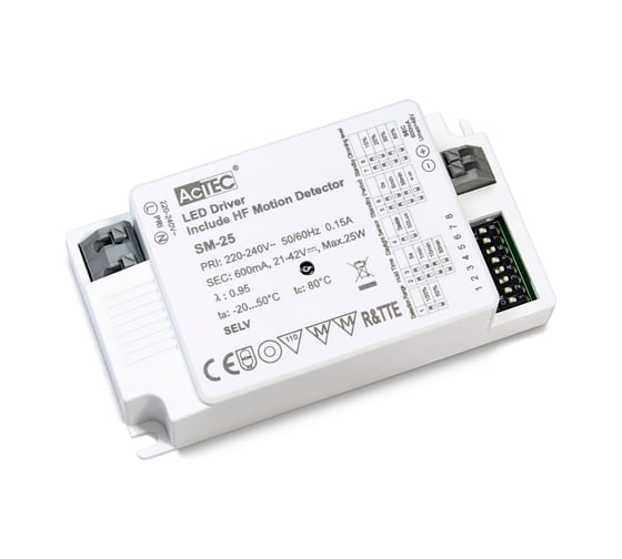 Блок питания AcTEC 18-36В, 25Вт, IP20, 0.7A, 100x54x22мм SM-25-700S 1