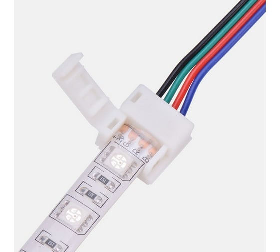 Коннектор для RGB светодиодных лент Lamper 4 Pin 10 мм с влагозащитой 10 шт 144-028
