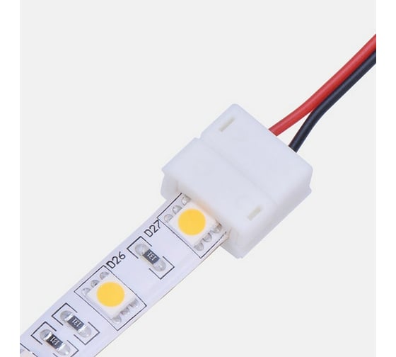 Коннектор для светодиодных лент Lamper 2 Pin 10 мм с влагозащитой 10 шт 144-027 1