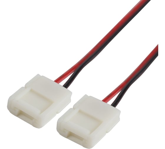 Гибкий соединитель Lamper 2Pin для светодиодных лент 120 диод/метр 10 мм, 15 см, 10 шт 144-014 1