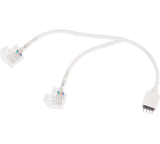 Разветвитель-коннектор Lamper 4Pin для RGB LED лент с влагозащитой 10 мм, 30 см, 10 шт 144-133 1