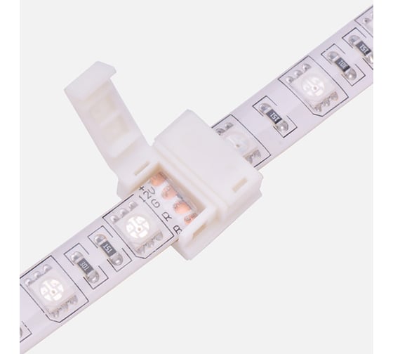 Стыковочный коннектор Lamper 4 Pin для RGB светодиодных лент с влагозащитой 10 мм, 10 шт 144-022