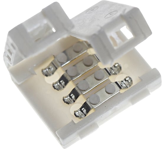 Стыковочный коннектор Lamper 4 Pin для RGB светодиодных лент 10 мм, 10 шт 144-006 1