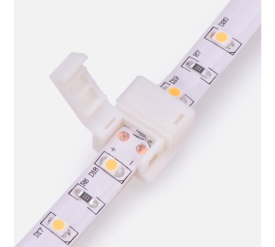 Стыковочный коннектор Lamper 2 Pin для светодиодных лент с влагозащитой 8 мм, 10 шт 144-017 1