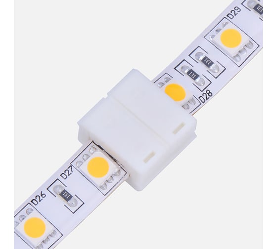 Стыковочный коннектор Lamper 2 Pin для светодиодных лент с влагозащитой 10 мм, 10 шт 144-021