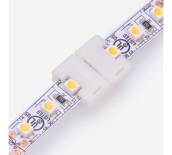 Стыковочный коннектор Lamper 2 Pin для светодиодных лент 8 мм 120 диодов/метр, 10 шт 144-016 1