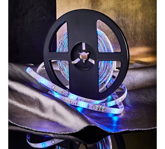 Комплект светодиодной ленты Lamper RGB 5 м IP65 с блоком питания и контроллером 142-402