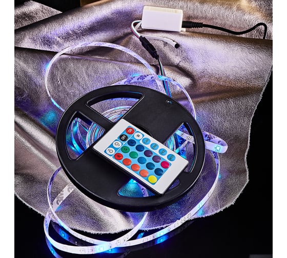 Комплект светодиодной ленты Lamper RGB 5 м IP65 с блоком питания и контроллером 142-402