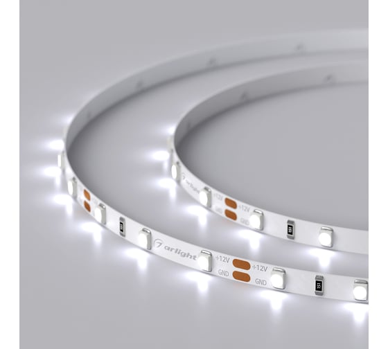 Светодиодная лента Arlight RT-A60-5mm 12V Cool 8K 5 м 028610(2)