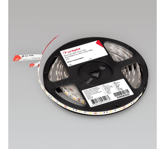 Светодиодная лента Arlight RT-B60-10mm 12V Warm3000 5 м 028583(2)