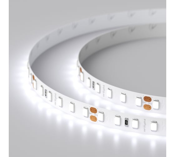 Светодиодная лента Arlight RT-A120-8mm 24V Cool 8K 5 м 016888(2)