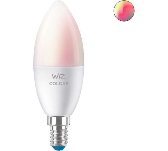 Лампа Wiz Wi-Fi BLE 40WC37E14922-65RGB1PF/6 929002448802