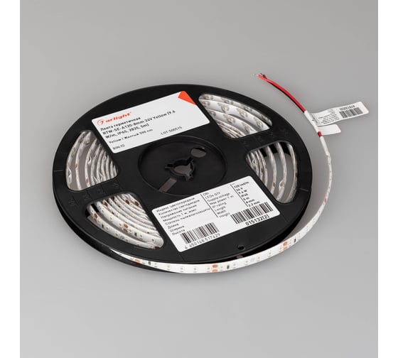 Светодиодная лента Arlight герметичная RTW-SE-A120-8mm 24V Yellow 9.6 Вт/м 5 м 015132(2)