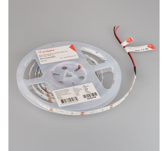 Светодиодная лента Arlight NT-A60-8mm 12V Warm3000 5 м 035678