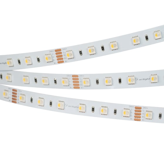 Светодиодная лента Arlight RT-B60-12mm 24V RGBW-Warm-4-in-1 5 м 019152(2)