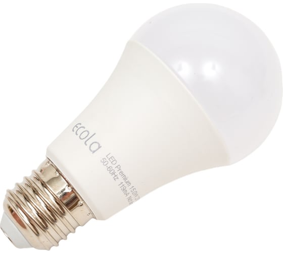 Светодиодная лампа Ecola classic LED Premium 15,0W A60 220-240V E27 2700K композит 120x60 D7SW15ELY