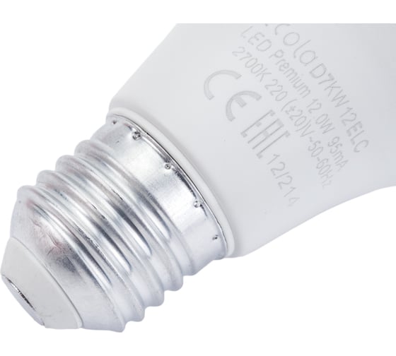 Светодиодная лампа Ecola classic LED Premium 12,0W A60 220-240V E27 2700K композит 110x60 D7KW12ELC