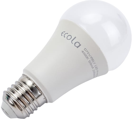 Светодиодная лампа Ecola classic LED Premium 15,0W A60 220-240V E27 4000K композит 120x60 D7SV15ELY