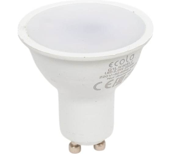 Светодиодная лампа Ecola Reflector GU10 LED 8,0W 220V 2800K матовая 57x50 G1LW80ELC