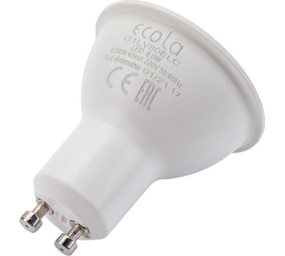 Светодиодная лампа Ecola Reflector GU10 LED 8,0W 220V 4200K матовая 57x50 G1LV80ELC