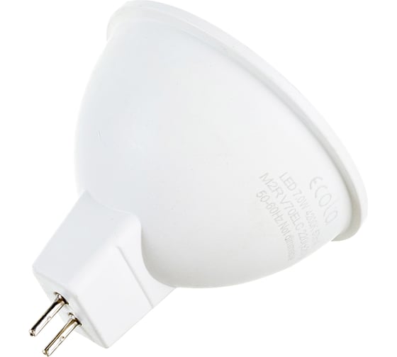 Светодиодная лампа Ecola MR16 LED 7,0W 220V GU5.3 4200K матовая 48x50 M2RV70ELC