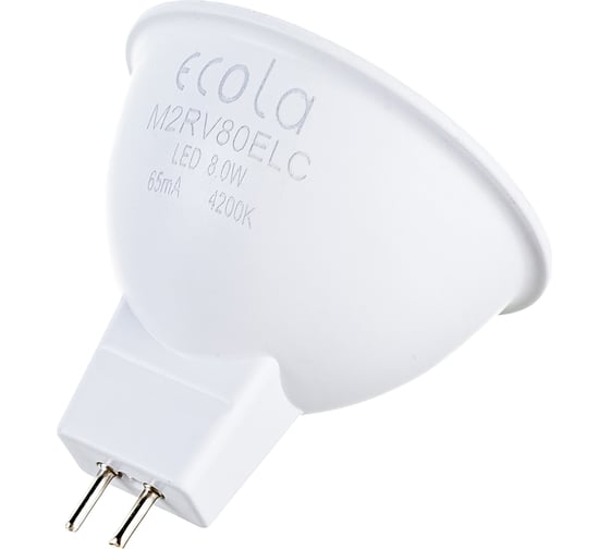 Светодиодная лампа Ecola MR16 LED 8,0W 220V GU5.3 4200K матовая 51x50 M2RV80ELC