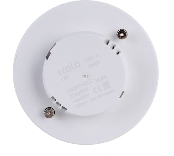 Светодиодная лампа Ecola GX53 LED 15,0W Tablet 220V 2800K матовая 27x75 T5QW15ELC