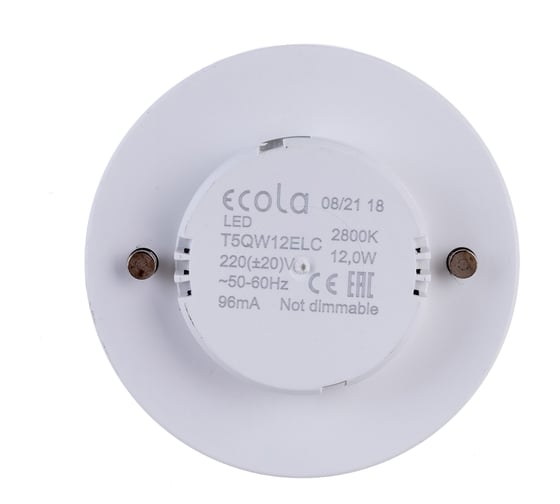 Светодиодная лампа Ecola GX53 LED 12,0W Tablet 220V 2800K матовая 27x75 T5QW12ELC