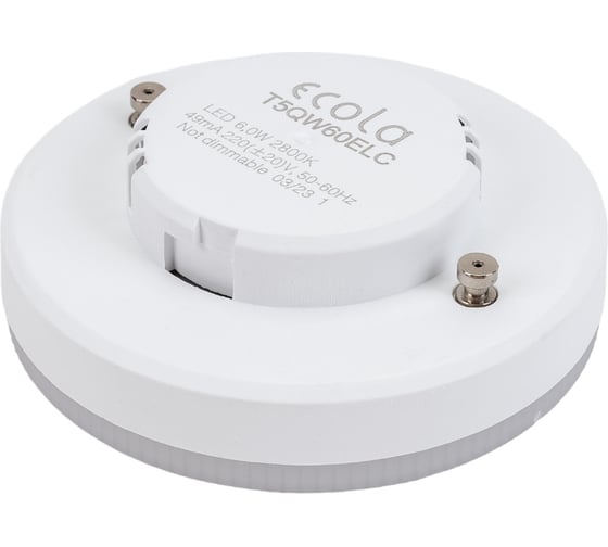 Светодиодная лампа Ecola GX53 LED 6,0W Tablet 220V 2800K матовая 27x75 T5QW60ELC