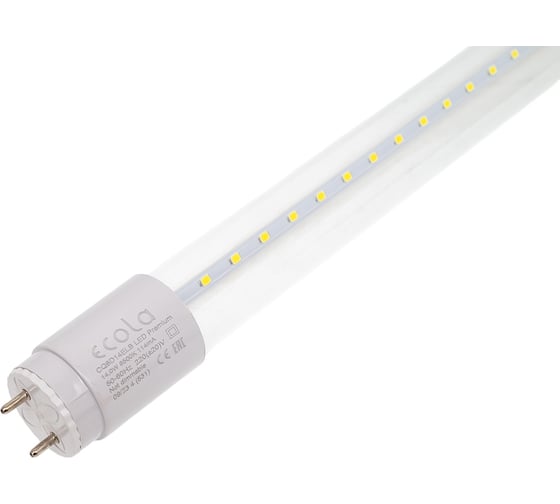 Светодиодная лампа Ecola T8 Premium G13 LED 14,0W 220V 6500K с повор. цоколями 605x28 упак.инд.п/э. /25 CQ8D14ELB 1