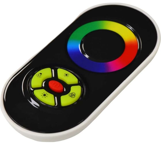 Контроллер для светодиодной ленты RGB ленты truEnergy с черный кнопочным пультом и сенсорным кольцом управления 12-24V 18A 22002