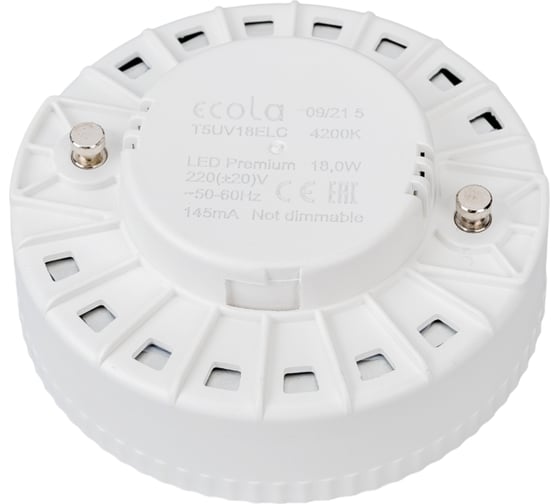 Светодиодная лампа Ecola GX53 LED Premium 18,0W Tablet 220V 4200K матовая 27x75 T5UV18ELC