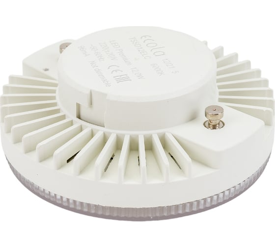Светодиодная лампа Ecola GX53 LED Premium 12,0W Tablet 220V 6000K прозрачная 27x75 T5SD12ELC