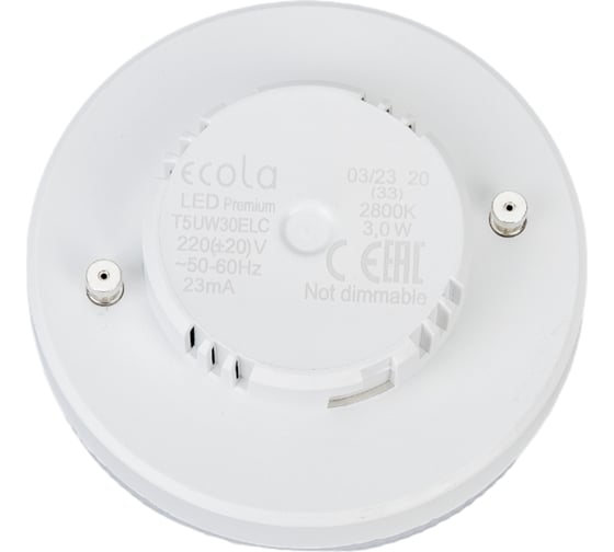 Светодиодная лампа Ecola GX53 LED Premium 3,0W Tablet 220V 2800K 27x75 матовая 30000h T5UW30ELC