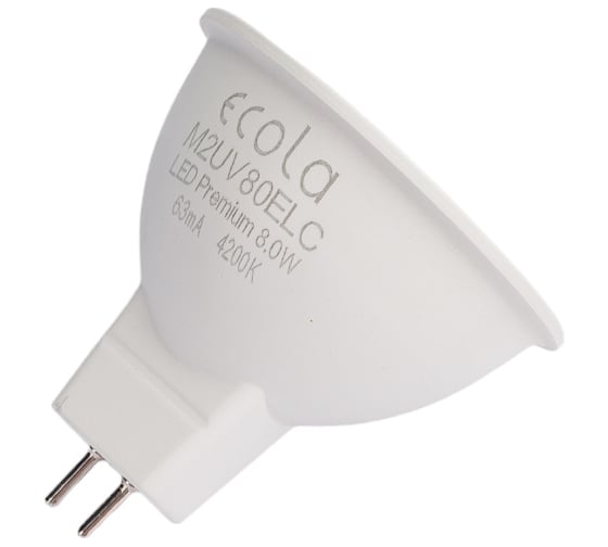 Светодиодная лампа Ecola MR16 LED Premium 8,0W 220V GU5.3 4200K матовая 48x50 M2UV80ELC