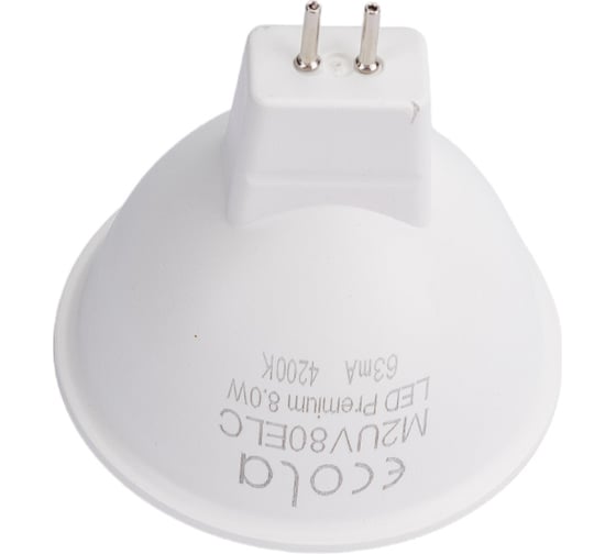 Светодиодная лампа Ecola MR16 LED Premium 8,0W 220V GU5.3 4200K матовая 48x50 M2UV80ELC