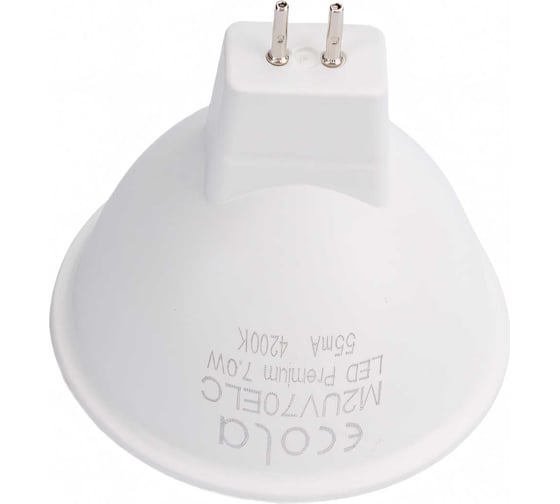Светодиодная лампа Ecola MR16 LED Premium 7,0W 220V GU5.3 4200K матовая 48x50 M2UV70ELC