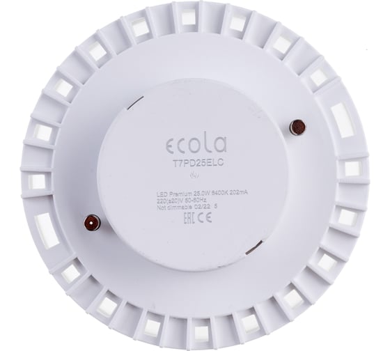 Светодиодная лампа Ecola GX70 LED Premium 25,0W Tablet 220V 6400K матовая композит 111x42 T7PD25ELC