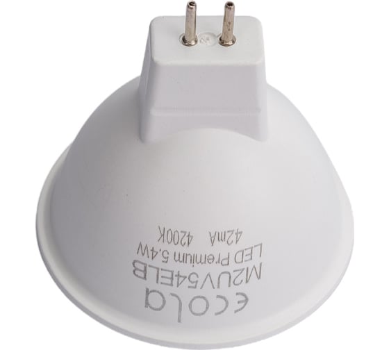 Светодиодная лампа Ecola MR16 LED Premium 5,4W 220V GU5.3 4200K матовая 48x50 M2UV54ELB