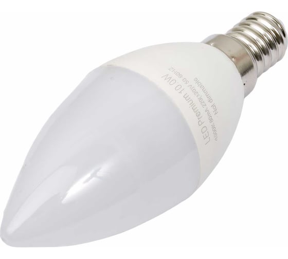 Светодиодная лампа Ecola candle LED Premium 10,0W 220V E14 4000K свеча композит 100x37 C4MV10ELC