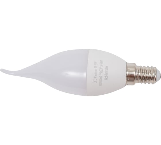 Светодиодная лампа Ecola candle LED Premium 10,0W 220V E14 4000K свеча на ветру композит 129x37 C4PV10ELC