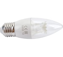 Светодиодная лампа Ecola candle LED Premium 8,0W 220V E27 4000K прозрачная свеча с линзой композит 105x37 C7QV80ELC