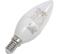 Светодиодная лампа Ecola candle LED Premium 8,0W 220V E14 6000K прозрачная свеча с линзой композит 105x37 C4QD80ELC