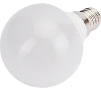 Светодиодная лампа Ecola globe LED Premium 5,4W G45 220V E14 4000K шар композит 82x45 K4QV54ELC