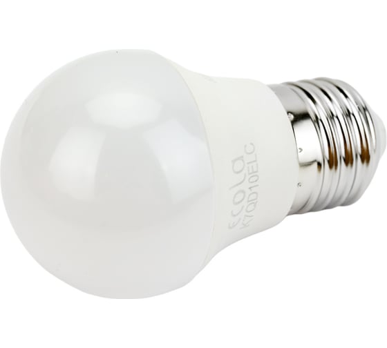Светодиодная лампа Ecola globe LED Premium 10,0W G45 220V E27 6000K шар композит 82x45 K7QD10ELC