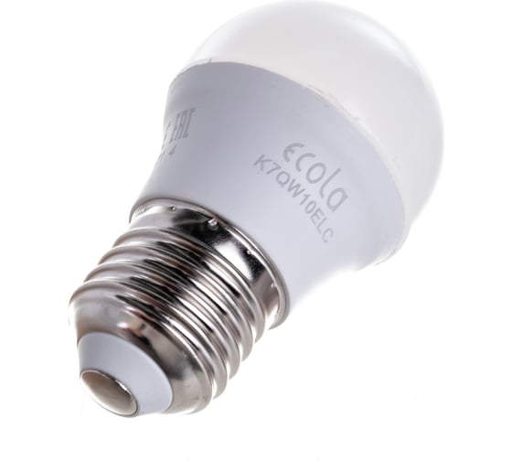 Светодиодная лампа Ecola globe LED Premium 10,0W G45 220V E27 2700K шар композит 82x45 K7QW10ELC