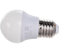 Светодиодная лампа Ecola globe LED Premium 8,0W G45 220V E27 2700K шар композит 78x45 K7QW80ELC