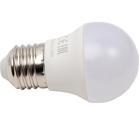 Светодиодная лампа Ecola globe LED Premium 9,0W G45 220V E27 6000K шар композит 82x45 K7QD90ELC