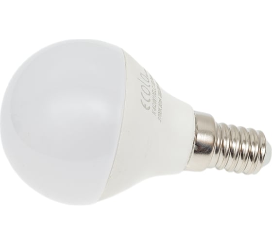 Светодиодная лампа Ecola globe LED Premium 10,0W G45 220V E14 2700K шар композит 82x45 K4QW10ELC