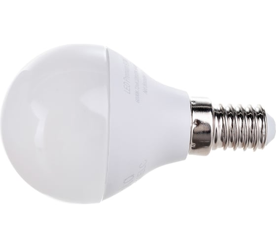Светодиодная лампа Ecola globe LED Premium 9,0W G45 220V E14 6000K шар композит 82x45 K4QD90ELC
